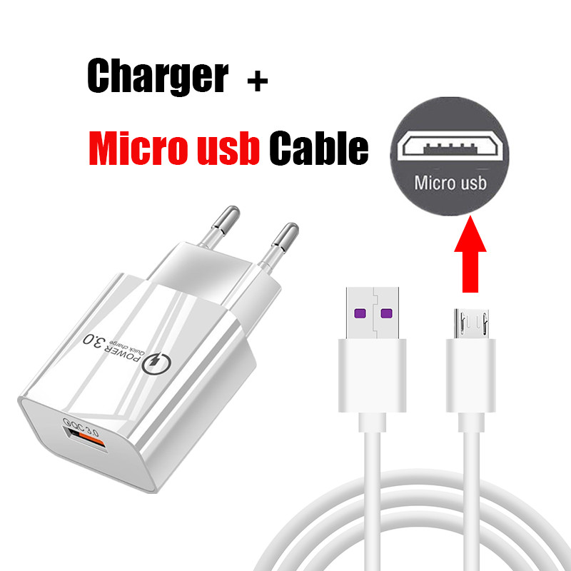 USB punjač Quick Charge QC 3.0 za telefon Xiaomi Redmi Note 9 Pro Redmi K40 Pro Samsung Huawei 18W adapter za punjače za mobitele