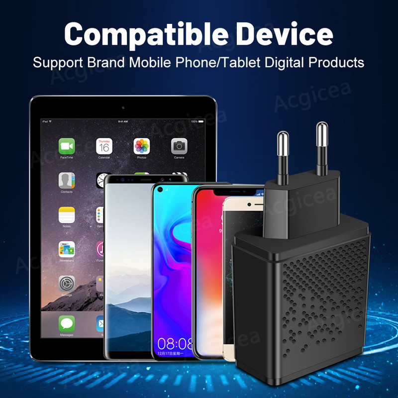 30W USB punjač Punjač za telefon tip C Univerzalni adapter QC 3.0 za iphone 14 11 Pro Max Xiaomi Samsung prijenosni punjač za mobitele
