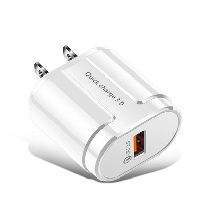 Gyorstöltő QC3.0 USB töltő EU USA fali mobiltelefon töltő adapter iPhone 11 XS MAX gyorstöltés Samsunghoz