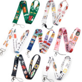 Barátok Nyakpánt Kulcstartó Kötél Mobiltelefon Nyakpánt Zsinór kulcs azonosítókártya USB jelvénykapocs DIY Lasso Lanyard Kawaii Lanyard