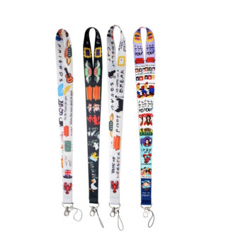 Friends Lanyard Μπρελόκ Σχοινί Κινητό Τηλέφωνο Λαιμός Κορδόνι Κλειδί Κάρτα ταυτότητας USB Κλιπ σήματος DIY Lasso Lanyard Kawaii Lanyard