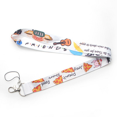 Barátok Nyakpánt Kulcstartó Kötél Mobiltelefon Nyakpánt Zsinór kulcs azonosítókártya USB jelvénykapocs DIY Lasso Lanyard Kawaii Lanyard