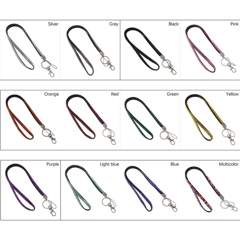 1 kom. bedževi, držač kartice s dijamantskim dijamantima, remen za oko, koji se može uvući, viseći konop, ogrlica, remen za mobilni telefon