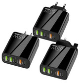 65 W USB Type C töltő USB Quick Charge 3.0 5 portos mobiltelefon gyors PD töltő adapter iPhone14 13 Pro Max telefonhoz Samsunghoz