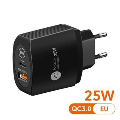 Olaf PD 25W USB C įkroviklis Telefono įkroviklis Greitas įkrovimas C tipo įkroviklis Greitas įkrovimas 3.0 Adapteris iPhone Xiaomi Huawei Samsung