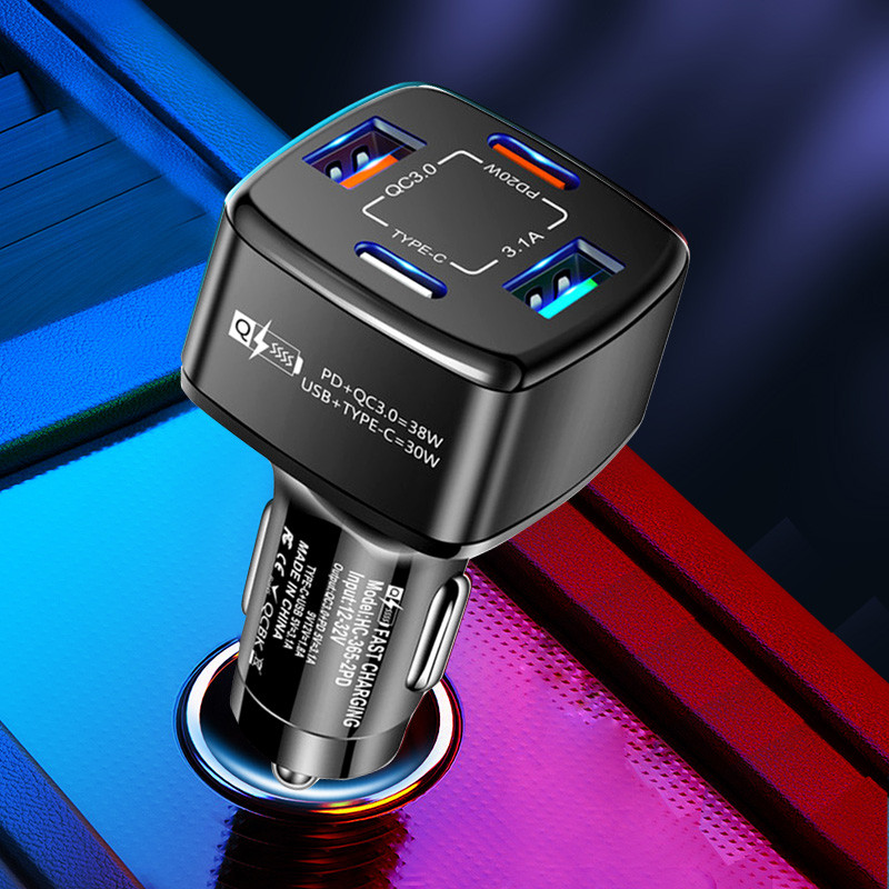 Dvostruki USB C auto punjač Brzo punjenje USB tip C Brzi punjač PD QC3.0 za iphone Samsung Xiaomi auto punjač za telefon KABEL