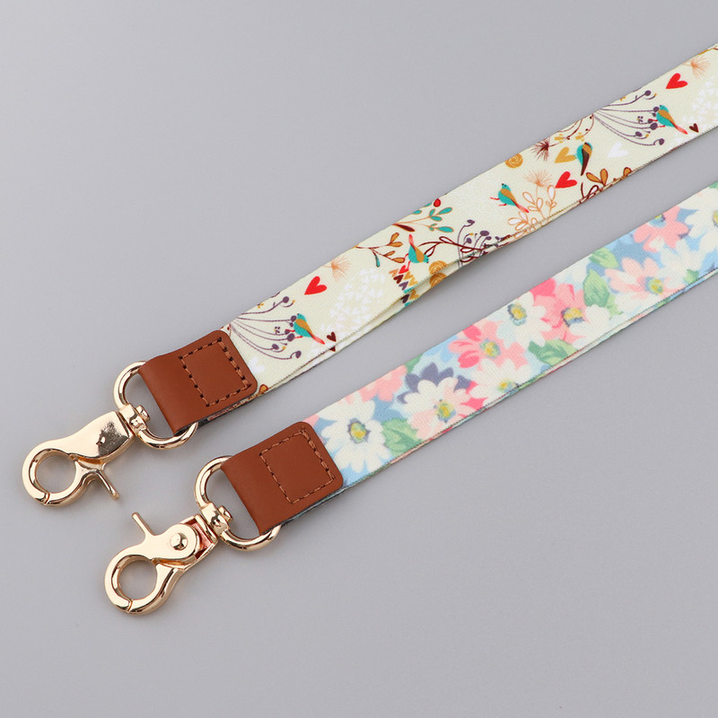 LX1113 Cvijeće Biljke Trake za telefonske trake za ključeve Držač za USB ID bedževi za telefon Uže za vješanje Kabel za ključeve Ruža Privjesak za ključeve Trake za vrat Pokloni