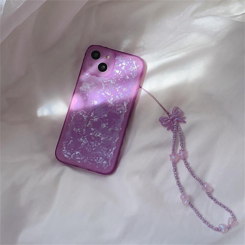 Svježi remen za mobilni telefon, narukvica, prozirni kristalni leptiri, perle, kabel za vješanje, ruksak za mobitel, privjesak, mala užeta