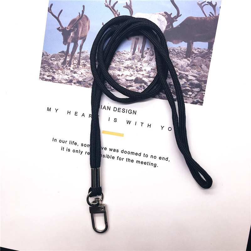 Najlonski šuplji remen oko vrata s kopčom i uzicom za ključeve Držač ID značke Kamera Mobitel za iPod MP3 MP4 USB Flash Drive