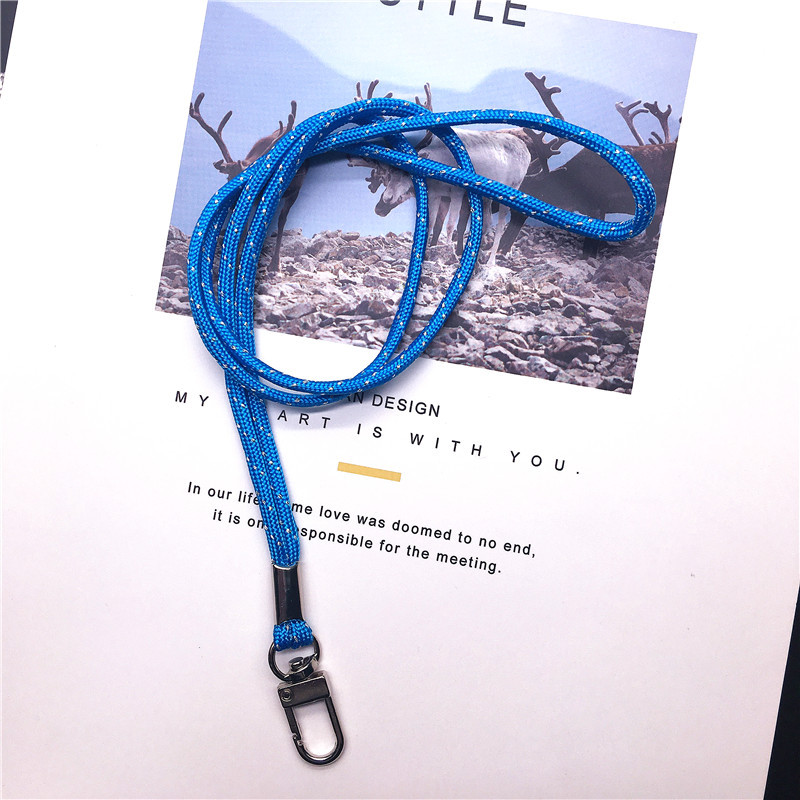 Najlonski šuplji remen oko vrata s kopčom i uzicom za ključeve Držač ID značke Kamera Mobitel za iPod MP3 MP4 USB Flash Drive