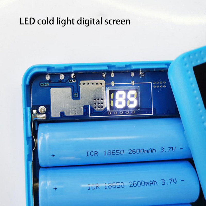 Univerzalna mobilna kutija za napajanje, ergonomska ponovljiva zamjena, uklonjiva kutija za baterije 18650 Kutija za baterije 18650 Javno mjesto