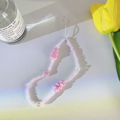 virág karkötő okos telefon szíj zsinórok iPhone/Samsung Case Charms kulcstartó medál kulcsok lánc mobiltelefon szíj