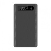 M6 Power Bank Box Kompakt, tartós LED-fénnyel, kettős USB-porttal
