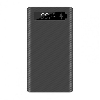 M6 Power Bank Box Kompakt, tartós LED-fénnyel, kettős USB-porttal
