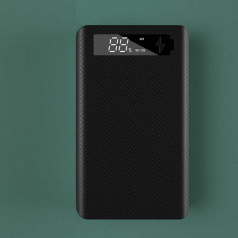 M6 Power Bank kutija, kompaktna, izdržljiva s LED svjetlom, dva USB priključka, 18650 punjač baterija, DIY kutija, Power Bank školjka, svjetleća