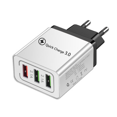 5V 3A USB töltő Gyorstöltő 3.0 QC 3.0 gyorstöltő adapter 3 USB mobiltelefon töltő iphone XR XS Max X 7 8 töltőhöz