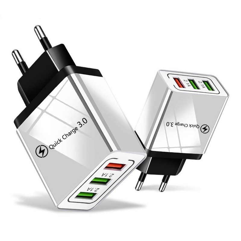 5V 3A USB punjač Quick Charge 3.0 QC 3.0 Adapter za brzo punjenje 3 USB punjača za mobitele za iphone XR XS Max X 7 8 Punjači