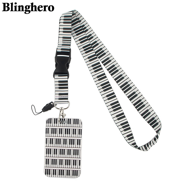CB0198 Notă muzicală pian Breloc Art Snur pentru chei Breloc Snur Curea pentru accesorii pentru telefon Snur Curea pentru gât Breloc
