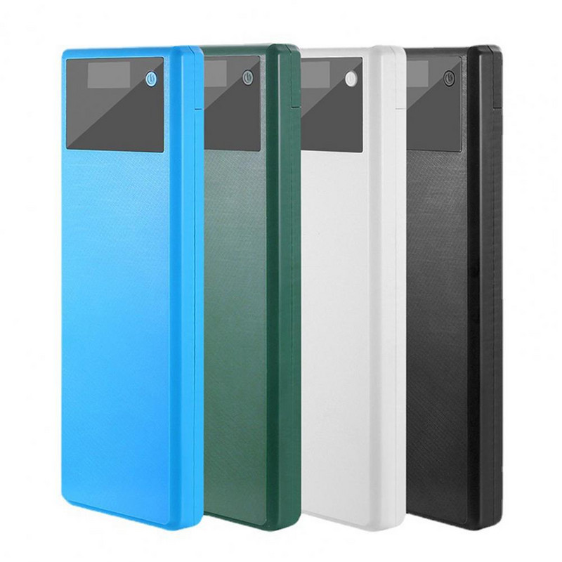 Mugav mitme vooluahela kaitse akuümbris jootmata 10x18650 patareid Asendustoitepanga kest Kiirlaadimine