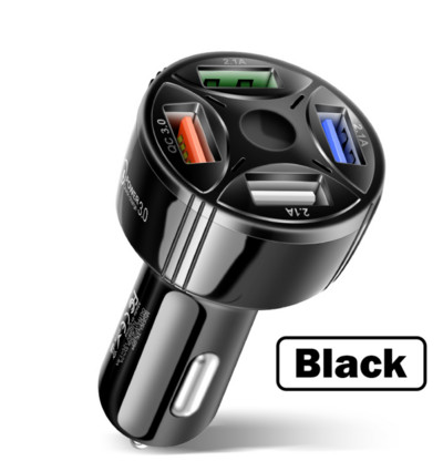 5 portos 35 W-os USB autós töltő Gyorstöltés iPhone Xiaomi Huawei Samsung QC3.0 mobiltelefon töltő autós adapterben