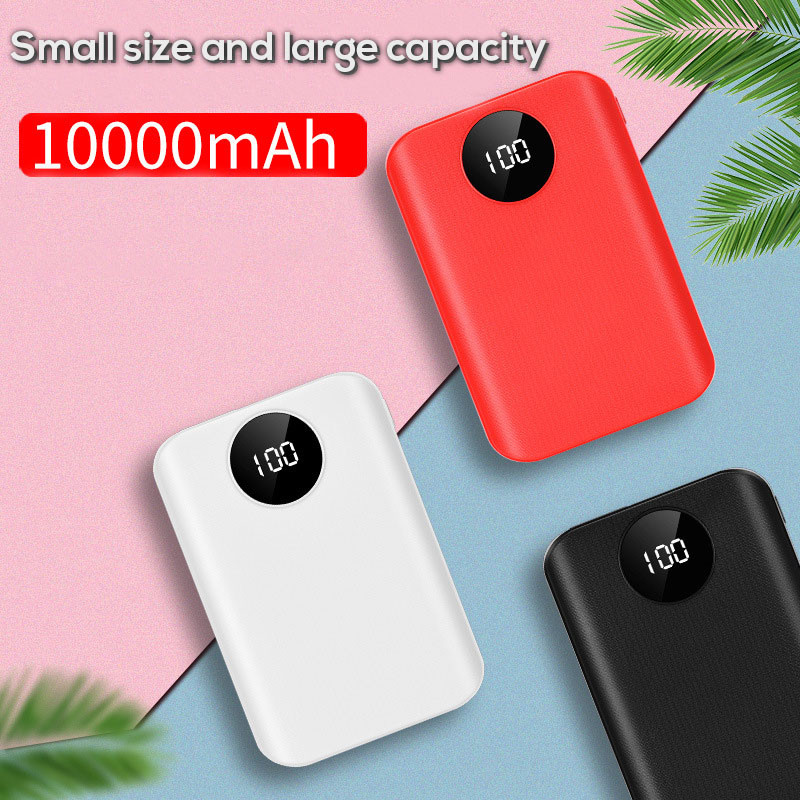 10000mAh DIY Power Bank Shell Case Charge Box 3*18650 LED digitalni zaslon Poverbank 2 USB Micro Type-c Powerbank Shell
