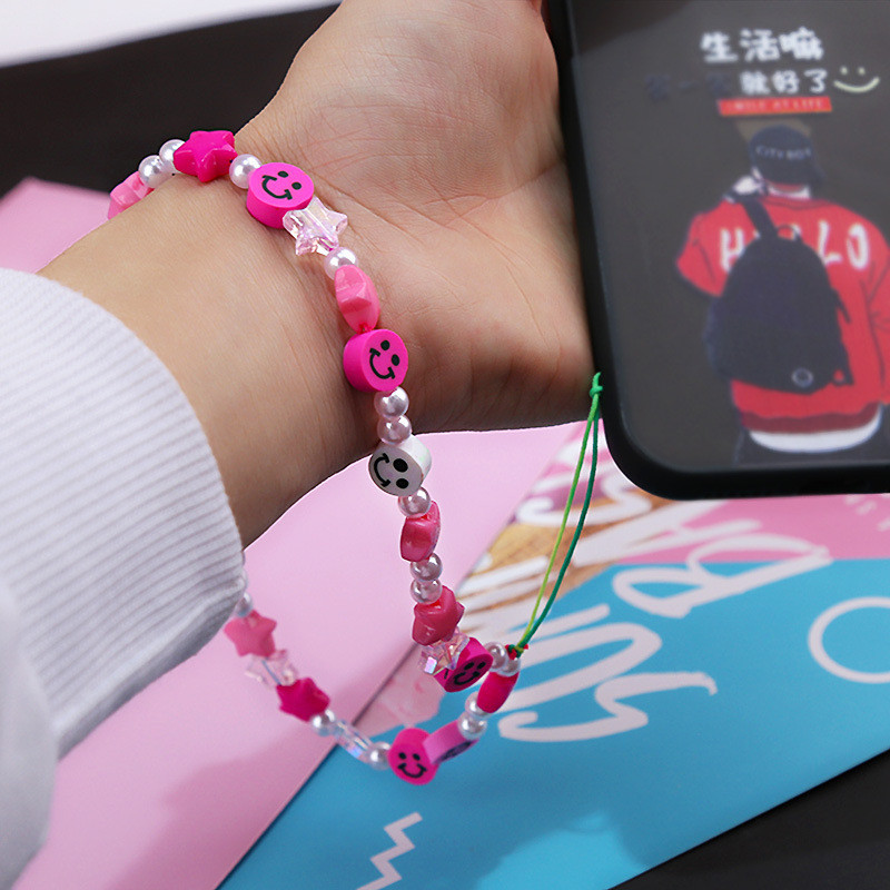 Šarene akrilne perle Pearl Charm Lanac za mobilni telefon Remen za mobitel Anti-lost Uzica za iPhone13 mini Pro Nakit Narukvica