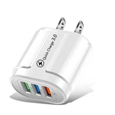 Gyors USB telefontöltő Quick Charge QC 3.0 fali adapter iPhone 13 12 11 Samsung Xiaomi EU US Plug gyorstöltő töltőhöz