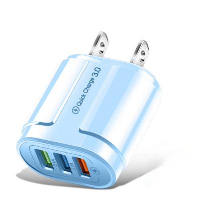 Gyors USB telefontöltő Quick Charge QC 3.0 fali adapter iPhone 13 12 11 Samsung Xiaomi EU US Plug gyorstöltő töltőhöz
