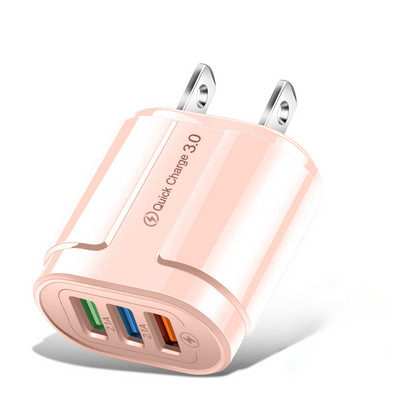 Gyors USB telefontöltő Quick Charge QC 3.0 fali adapter iPhone 13 12 11 Samsung Xiaomi EU US Plug gyorstöltő töltőhöz