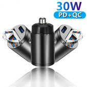 2022-es bővített USB autós töltő 5A Type C PD QC 30W gyorstöltő telefonadapter iPhone 13 12 11 Pro Max 8 Xiaomi Samsung s22 telefonhoz