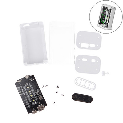 DIY Shell 2*21700 akkumulátortartó Power Bank tok Akkumulátor tároló doboz Gyorstöltés USB Type C Mobiltelefon töltő 10000mAh