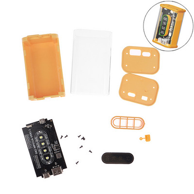 DIY Shell 2*21700 akkumulátortartó Power Bank tok Akkumulátor tároló doboz Gyorstöltés USB Type C Mobiltelefon töltő 10000mAh