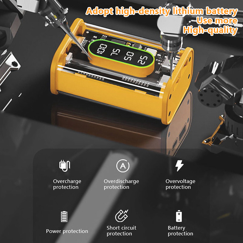 „Pasidaryk pats“ „Shell“ 2*21700 akumuliatoriaus laikiklis Power Bank Dėklas Akumuliatoriaus laikymo dėžutė Greitas įkrovimas USB tipo C mobiliojo telefono įkroviklis 10000 mAh