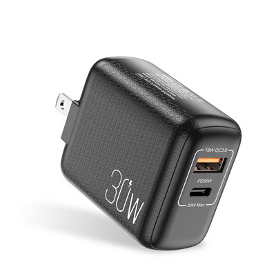 UKGO PD 30W 2 portos EU US UK Plug Fast Charger Adapter iPhone 12 11 Samsung Xiaomi Huawei QC 3.0 mobiltelefon gyorstöltőhöz