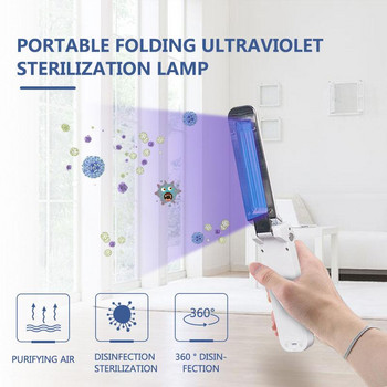 Стерилизационна ръчна лампа Интелигентно дистанционно USB UV дезинфекция Опаковано в кутия Ярки LED мъниста Лъчи Преносима светлина Домашни домашни любимци Бактерицидна употреба