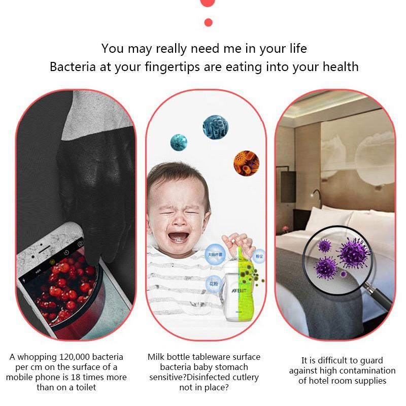 Steriliseerimine käeshoitav lamp Nutikas kaugjuhtimispult USB UV-desinfitseerimine karbis eredad LED helmed kiired kaasaskantav valgus Kodus lemmiklooma bakteritsiidne kasutamine