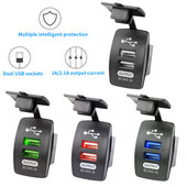 Autós autós telefontöltő 3.1A porálló kettős USB táp aljzat DC 12V-24V szivargyújtó adapter iPhone-hoz Samsung Redmi