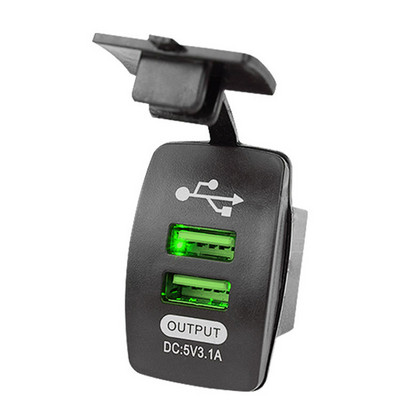 Autós autós telefontöltő 3.1A porálló kettős USB táp aljzat DC 12V-24V szivargyújtó adapter iPhone-hoz Samsung Redmi