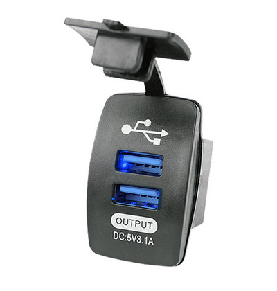 Autós autós telefontöltő 3.1A porálló kettős USB táp aljzat DC 12V-24V szivargyújtó adapter iPhone-hoz Samsung Redmi