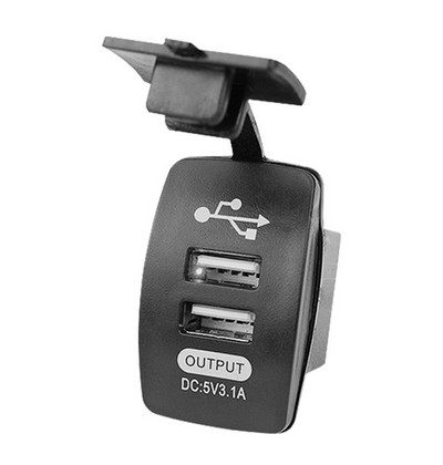Autós autós telefontöltő 3.1A porálló kettős USB táp aljzat DC 12V-24V szivargyújtó adapter iPhone-hoz Samsung Redmi