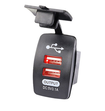 Autós autós telefontöltő 3.1A porálló kettős USB táp aljzat DC 12V-24V szivargyújtó adapter iPhone-hoz Samsung Redmi