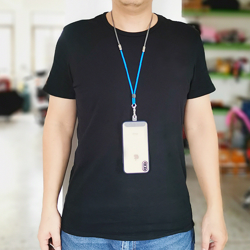 Kaelapael, eemaldatav randmerihm, reguleeritav käerihm, kaotsiminekuvastased võtmehoidjad mobiiltelefonide ripatsiga, esmaklassilised mobiilitarvikud