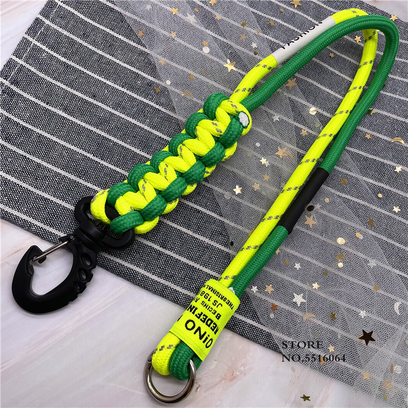 Fluorescentna boja Ručno izrađena pletena torbica za telefon Uže Privjesak za ključeve Pletena užad za ključ Ukrasite torbu Dodaci Kreativno uže za ruke