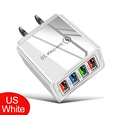 Încărcător USB Încărcare rapidă 3.0 Adaptor pentru telefon pentru iPhone 14 Pro Max Tabletă Încărcător portabil de perete mobil Încărcător rapid Conexiune UE/SUA
