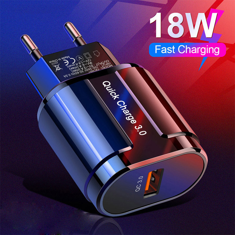 USB punjač Quick Charge 3.0 za telefonski adapter za iPhone 14 Pro Max tablet prijenosni zidni punjač za mobitele brzi punjač EU/US utikač