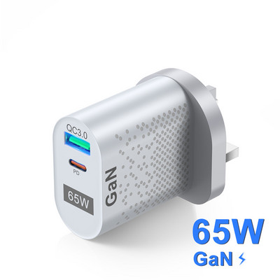 USLION GaN încărcător USB tip C Încărcător rapid pentru iphone 13 Pro Adaptor de încărcare rapidă QC3.0 PD USB C pentru Xiaomi Redmi Note 11