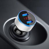 3.1A Dual Port USB Display LCD Car Auto Telefon mobil încărcător Adaptor pentru Samsung S30 S20 + A51 A71 A70 A50 A30 Încărcător în mașină