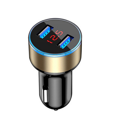 3.1A Dual Port USB Display LCD Car Auto Telefon mobil încărcător Adaptor pentru Samsung S30 S20 + A51 A71 A70 A50 A30 Încărcător în mașină