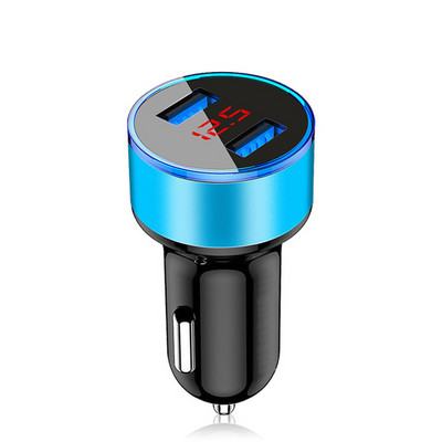 3.1A Dual Port USB Display LCD Car Auto Telefon mobil încărcător Adaptor pentru Samsung S30 S20 + A51 A71 A70 A50 A30 Încărcător în mașină
