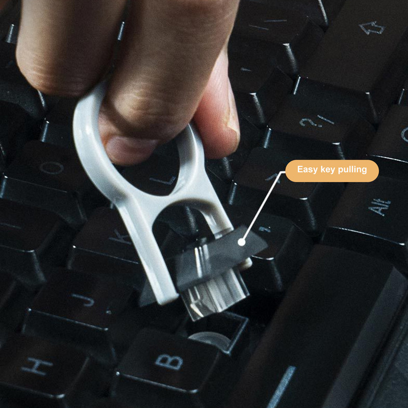 6-ühes arvutiklaviatuuri puhastusharja komplekt Multifunktsionaalne kõrvaklappide puhastuspliiats peakomplekti telefoni puhastustööriista jaoks